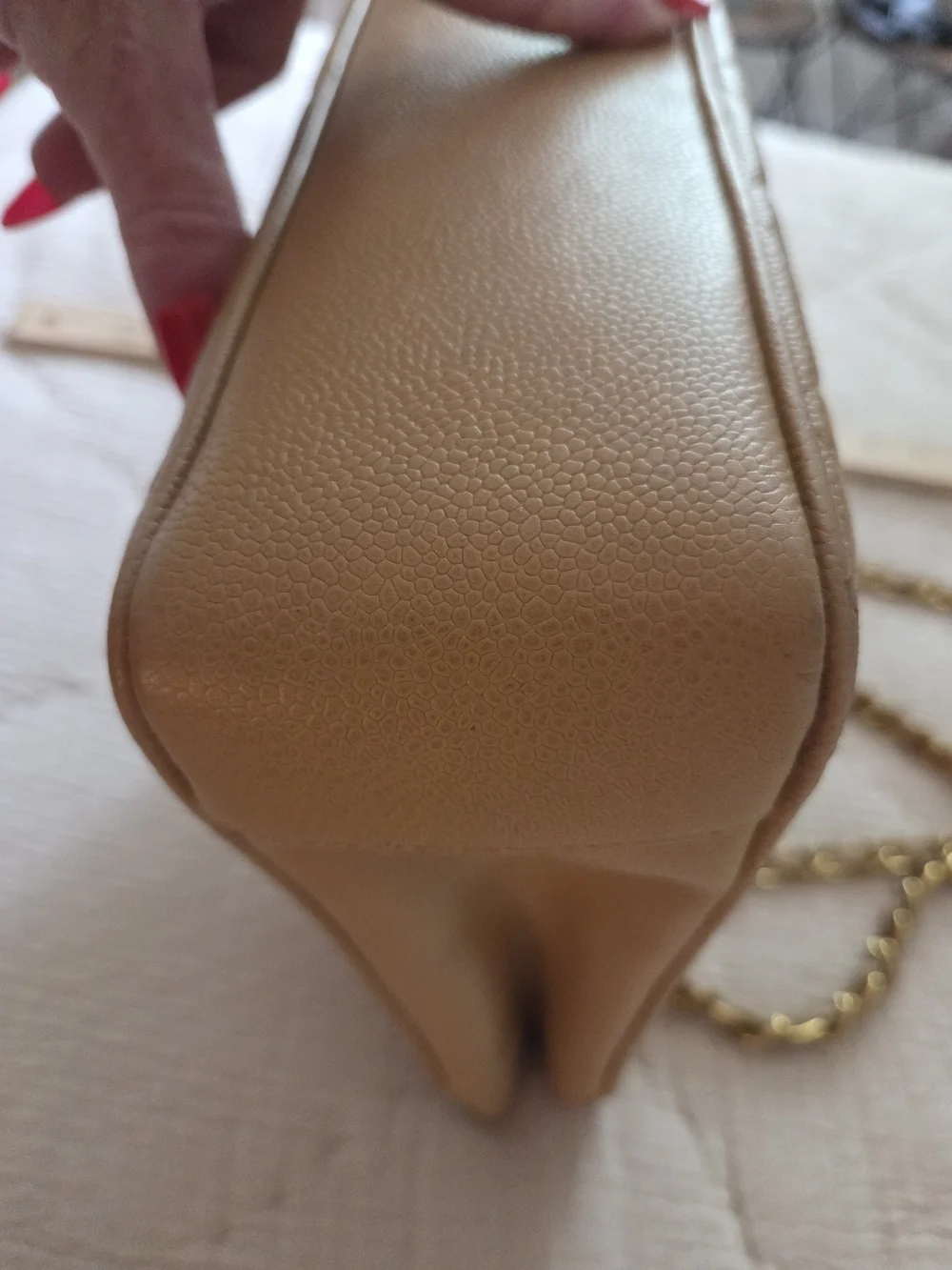 Chanel CAVIAR JUMBO CC TURNLOCK SHOPPER *MINT*